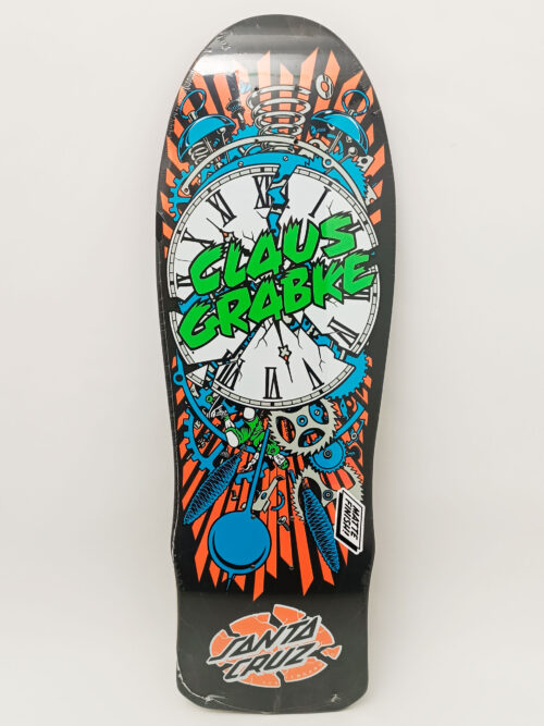 Reissue Old School Santa Cruz Grabke Exploding Clock Black 10"